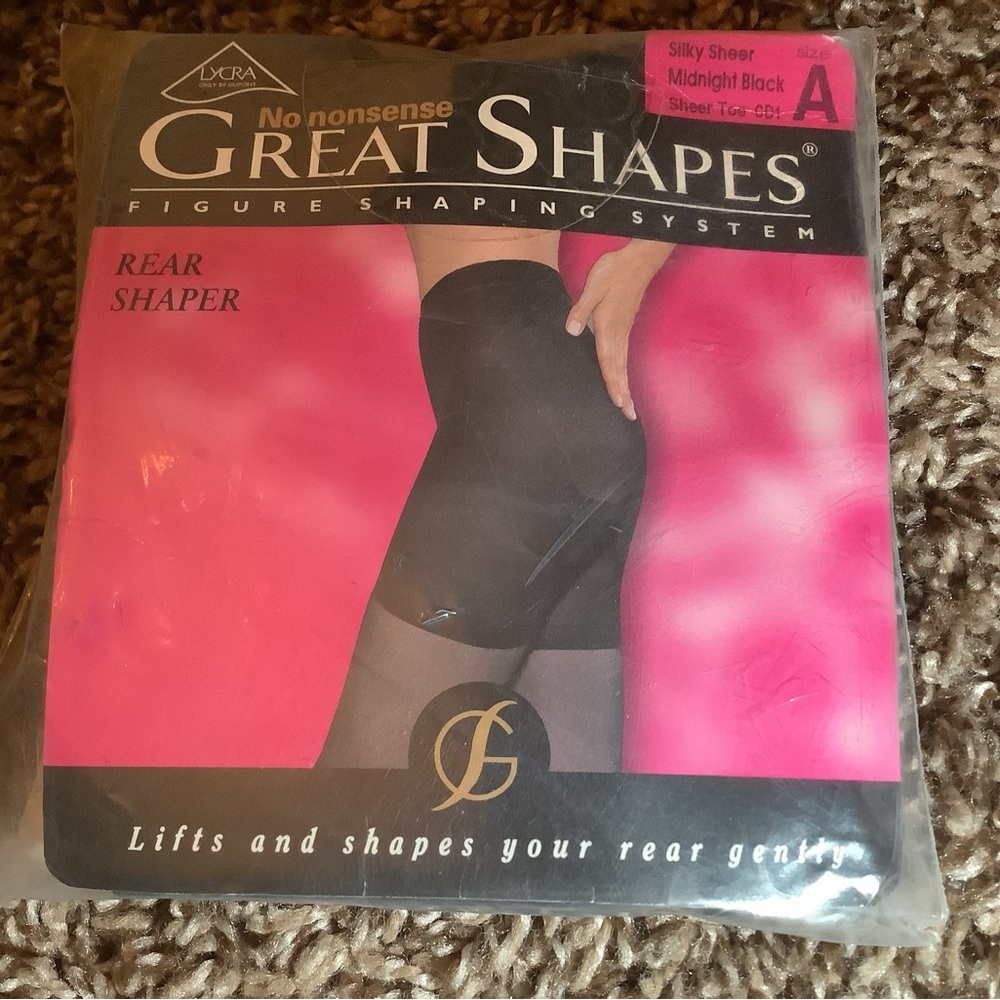 No Nonsense great shapes pantyhose, color midnight black, size: A